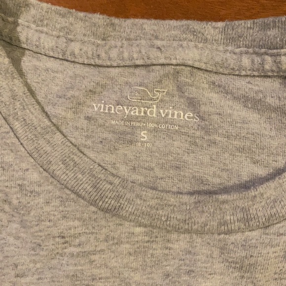 Vineyard Vines t shirt grey logo shirt sleeve - Picture 3 of 5